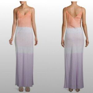 NWT Dannijo Dress Tie-Dye Maxi Slip in Orange Purple Ombré
